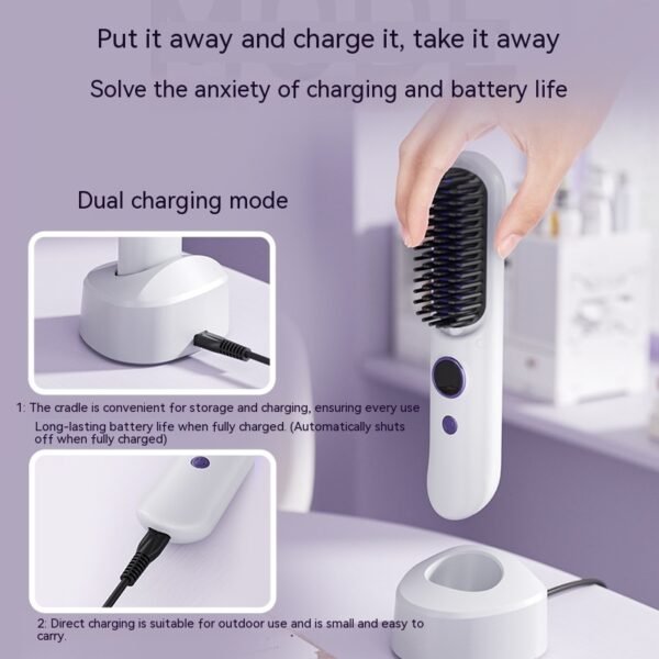 Straight Comb For Curling Or Straightening Straight Device Hair - Image 4
