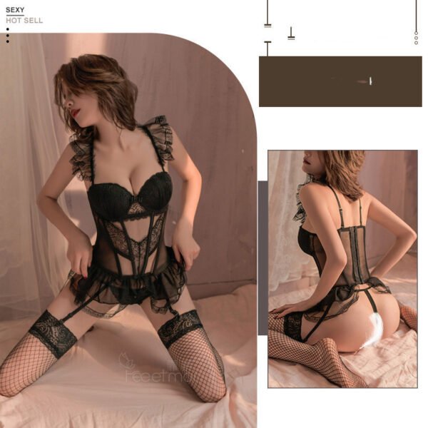 Sexy Lingerie Sexy French Light Luxury Steel Ring - Image 2