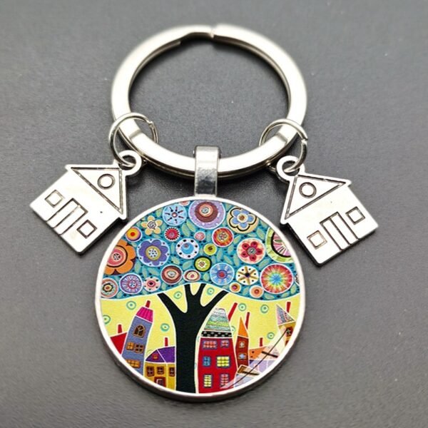 Crystal Glass Keychain Pendant Creative Letters - Image 5