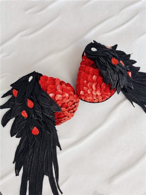 Handmade Sequined Mermaid Scale Bikini Lingerie - Image 4