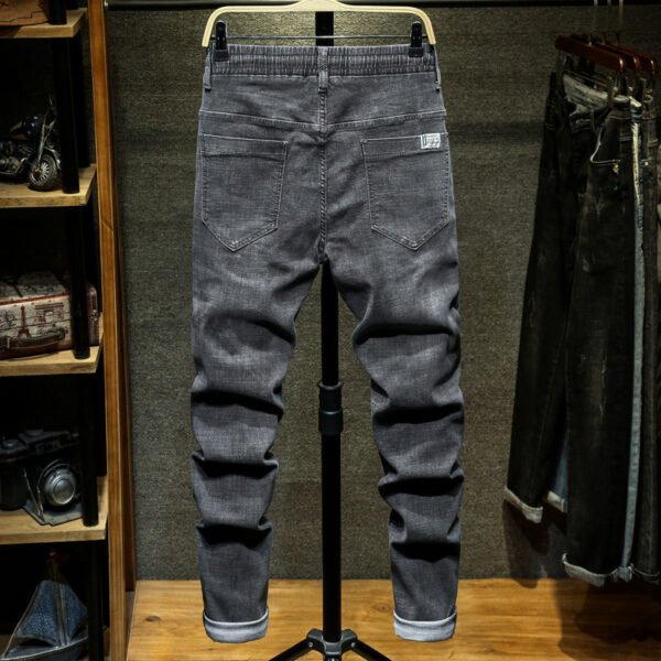 Plus-sized Solid Color Tappered Pants Men - Image 3