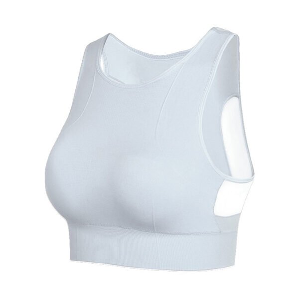 No Underwire Mesh Beauty Back Double-decker Sports Bra - Image 4
