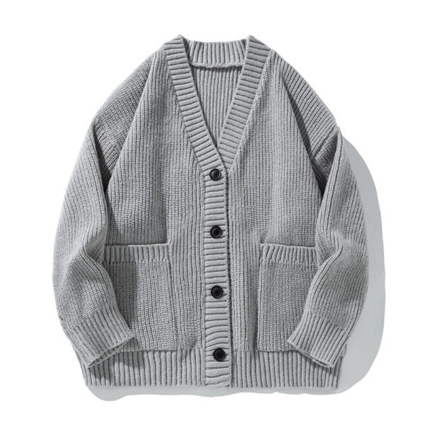Thick Needle Heavy Texture Cardigan Sweater Autumn And Winter - Image 8