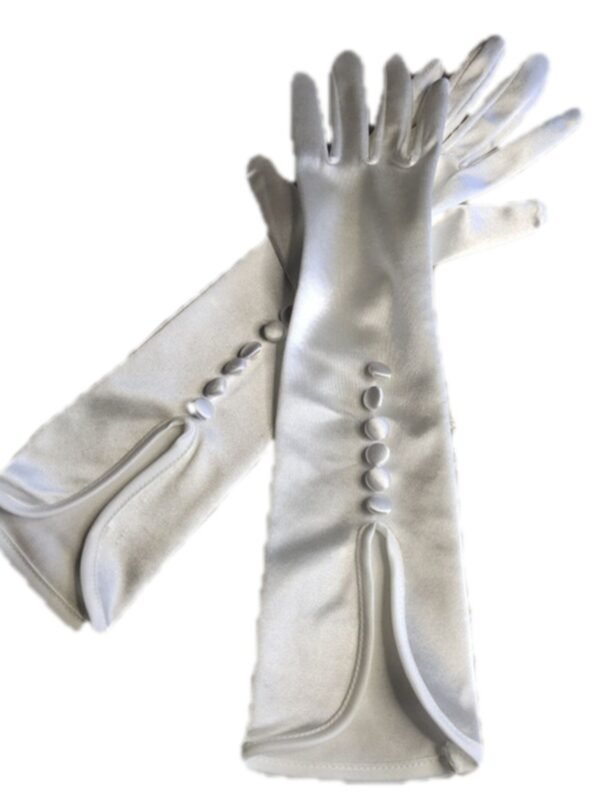 Studio Photographer's Wedding Dress Satin Gloves - Image 6