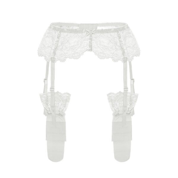 Lace Garter Vintage With Leg Ring Clipped Button Stockings One Non-slip - Image 6