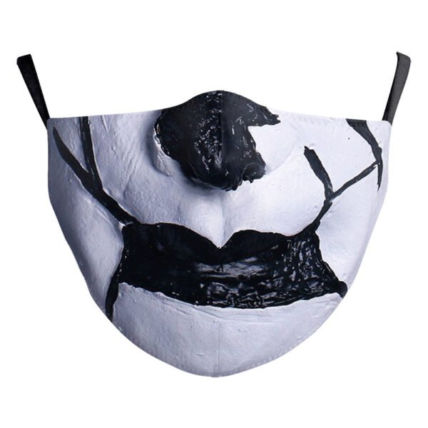 Halloween Digital Printing Funny Face Double-layer Dust Mask - Image 8