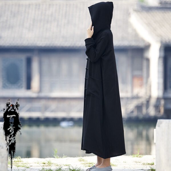 Retro Hooded National Style Cloak Robe Overcoat Coat - Image 2