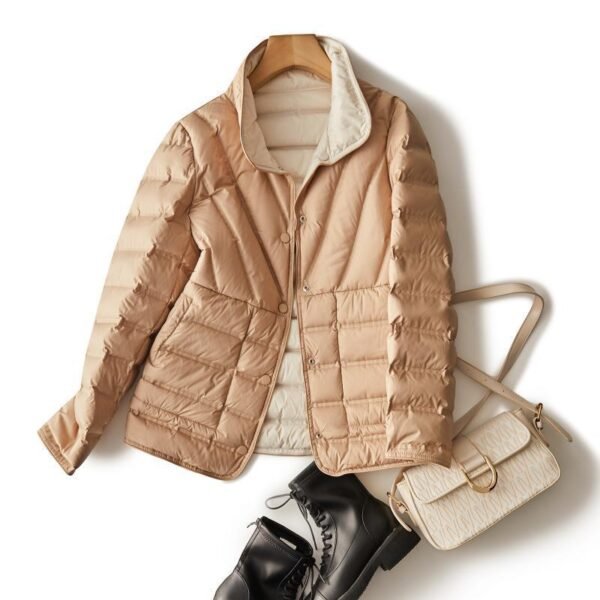Double-sided Wearable Adhesive Stand Collar  Coat - Image 3