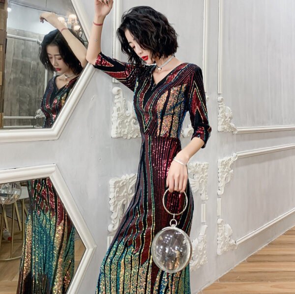 New Beautiful Fishtail Stage Chorus Performance Dress - Image 5