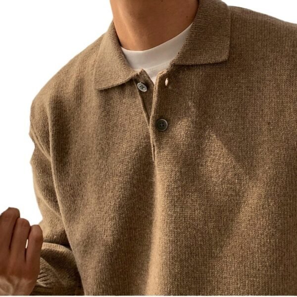 Solid Color Sweater Men's Versatile Casual Korean Style - Image 5