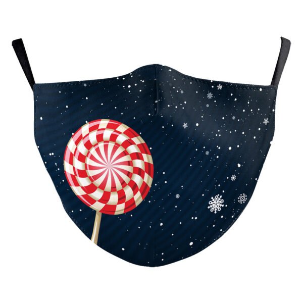 Christmas Tree Digital Printing Double Layer Dustproof Mask - Image 8