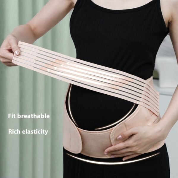 Maternity Belt Support Belt Three-piece Elastic Breathable Adjustable Waist Support - Image 3