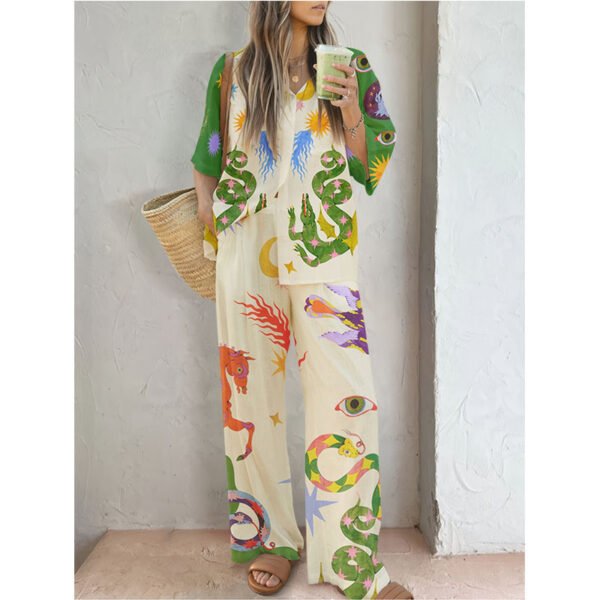 European And American Women's Clothing Suit Knitted - Image 2