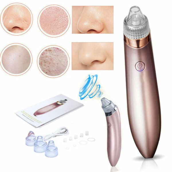 Electric Blackhead Vacuum Pore Cleaner Acne Pimple Remover Strong Suction Tool Electric Blackhead Remover Pore Vacuum Suction Diamond Dermabrasion Face Cleaner - Image 5