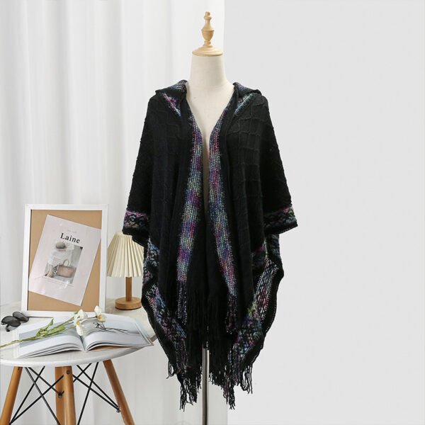 Casual Versatile Personality Border Dark Pattern Shawl Scarf - Image 8