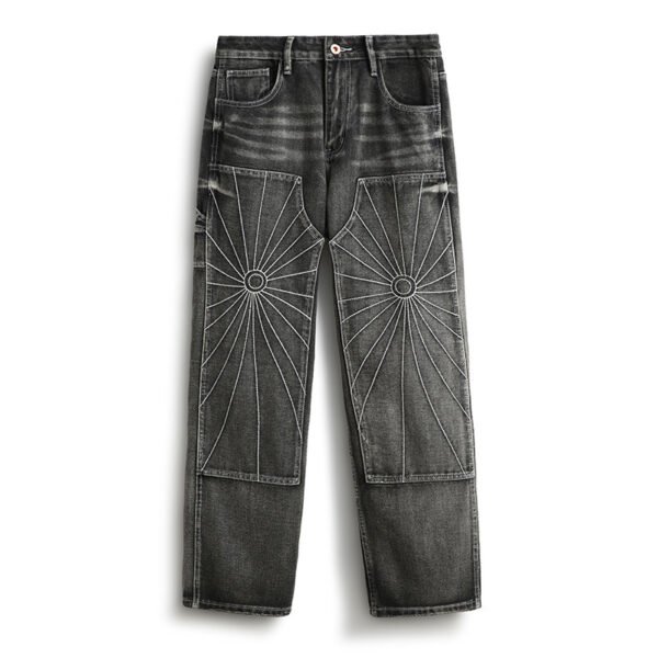 Fashion Personality Men's Simple Straight Jeans - Image 5