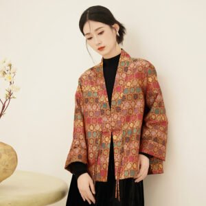 Flowers Long Sleeve Coat