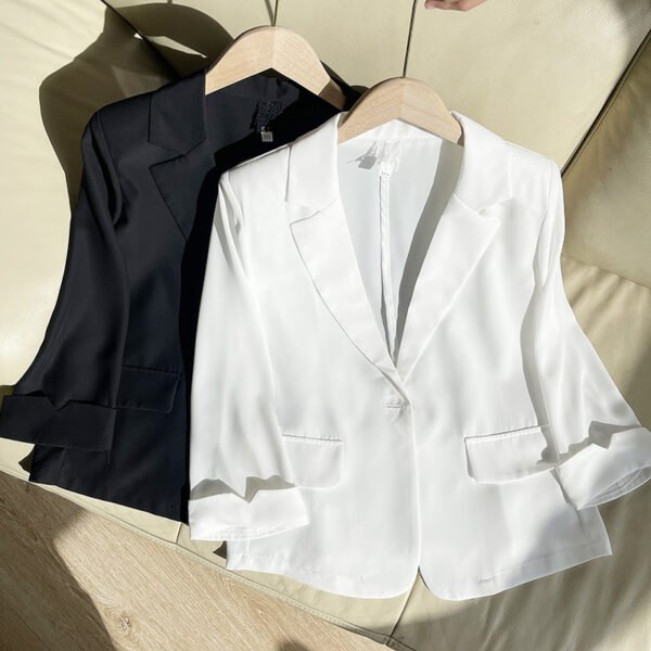 Leisure Thin Suit Cropped Coat Top - Image 5