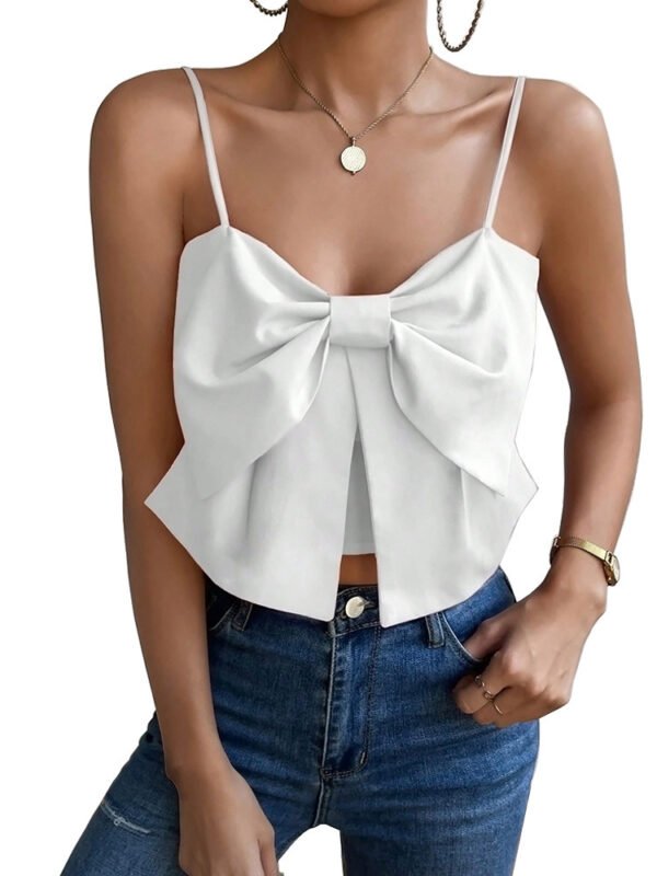 Camisole Belly-covering Bow Women's Top - Image 10