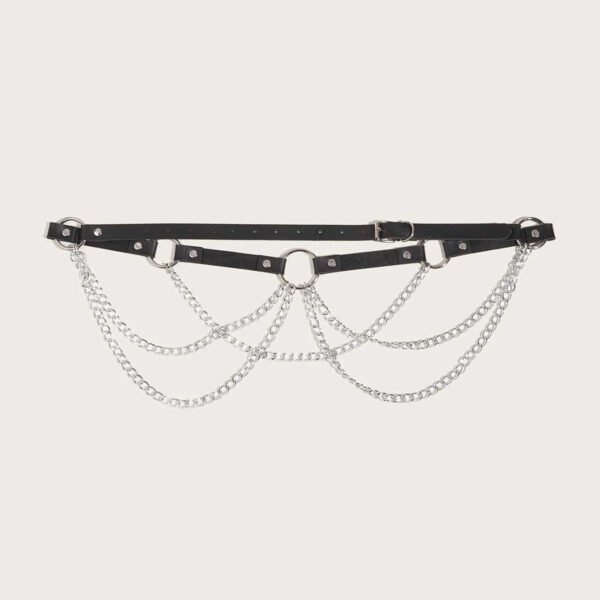 Women's Versatile Tassel Leather Waist Chain - Image 3