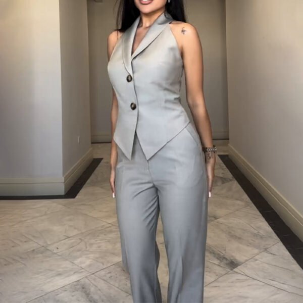 Vest Straight-leg Trousers Business Suit - Image 2