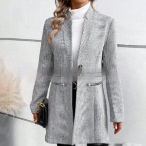 Leisure Vertical Pattern  Jacket