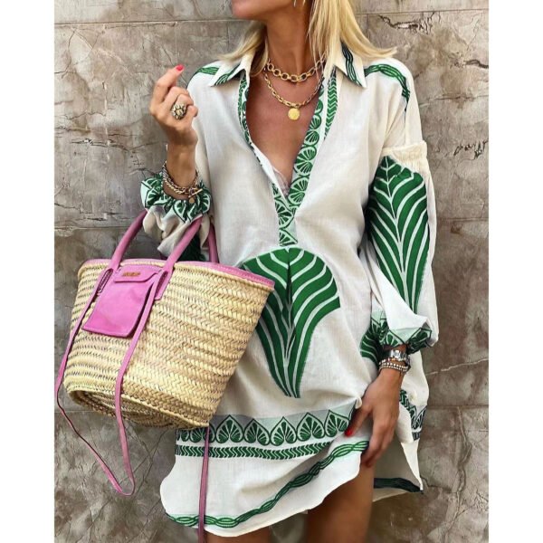 Spring And Summer Leisure Long Shirt - Image 5