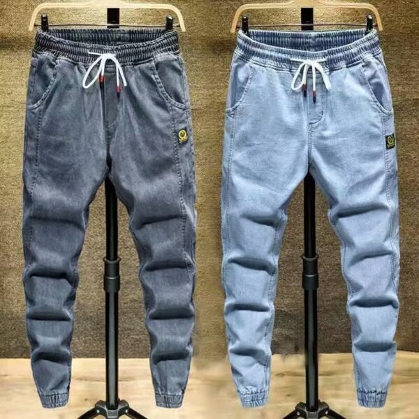 Men's All-matching Work Clothes Large Pocket Ankle-tied Casual Pants - Image 3