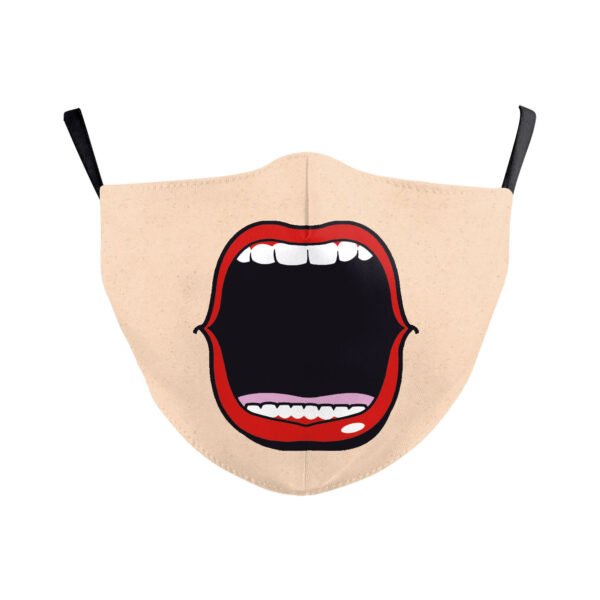Halloween Double-layer Ear Washing Creative Digital Printing Mask - Image 5