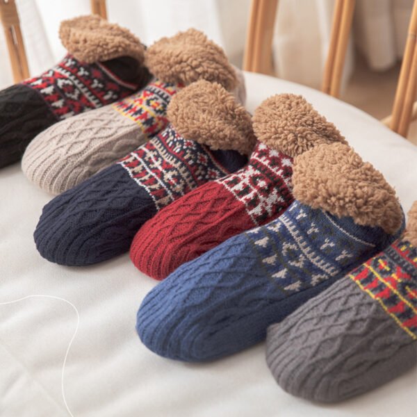 Indoor Home Floor Socks Fall And Winter Warm Non-slip Carpet Socks For Men And Women - Image 6