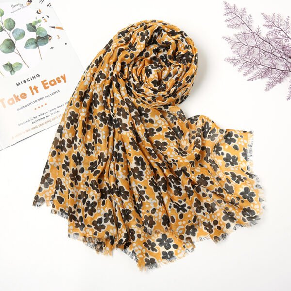 Retro Patchwork Bohemian Printed Cashew Scarf - Image 8