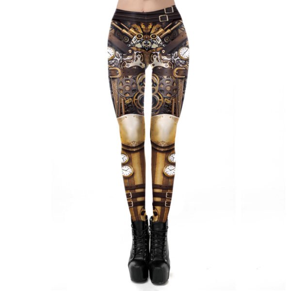 Women's Peripheral Dark Steam Fashion Stretch Digital Printing Tights - Image 3