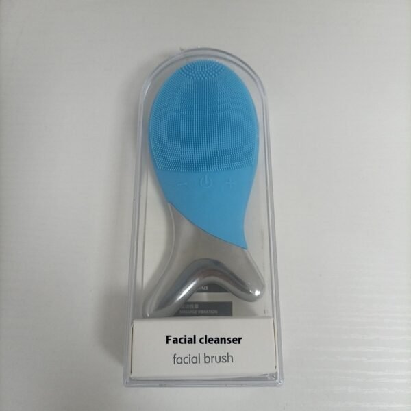 Silicone Gel Cleansing System Electric Facial Nstrument Cleaning Brush Pores Inductive Therapeutical Instrument Vibration Massager - Image 6
