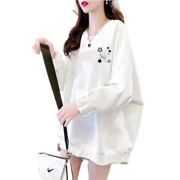 Autumn And Winter Round Neck Sweater Loose Top - Image 5