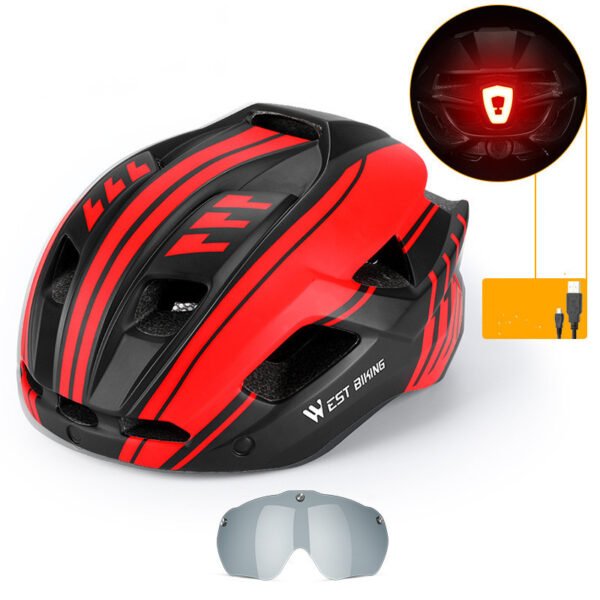 Cycling Helmet Integrated With Goggles Helmet Mountain Road Bike Helmet Equipment - Image 5
