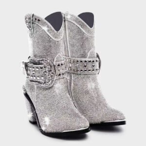 Women's Fashionable Chunky Heel Catwalk Fashion Boots