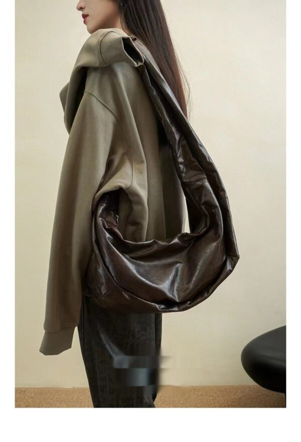 New Niche Oil Wax Leather Shoulder Messenger Bag - Image 2