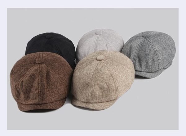 Thin, Breathable, Imitation Linen Cap - Image 6