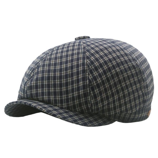 Casual British Small Lattice Beret Retro - Image 4