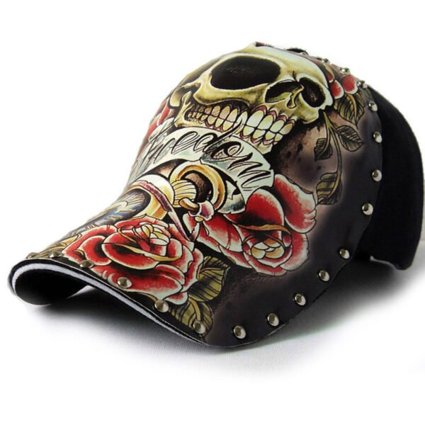 Baseball Cap 3d Printed Wide Brim Hard Top Peak Cap - Image 2