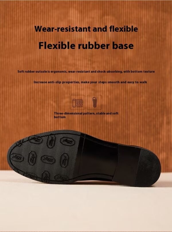 British Vintage Litchi Grain Cowhide Men's Loafer - Image 5