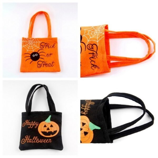 Halloween Spider Pumpkin Print Shoulder Bag Children's Candy Gift Bags Small Handbags Women - Image 3