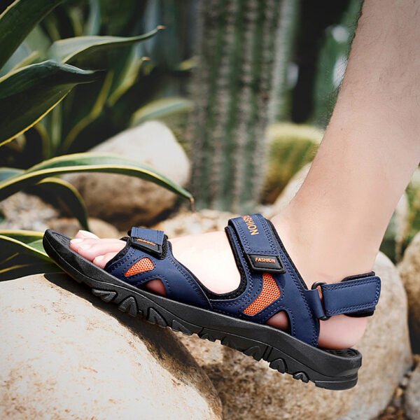Velcro Sandals Men Summer Breathable Beach Shoes - Image 10
