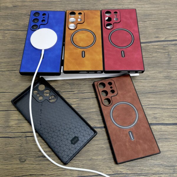 Small Sheepskin Pattern Magnetic Phone Case