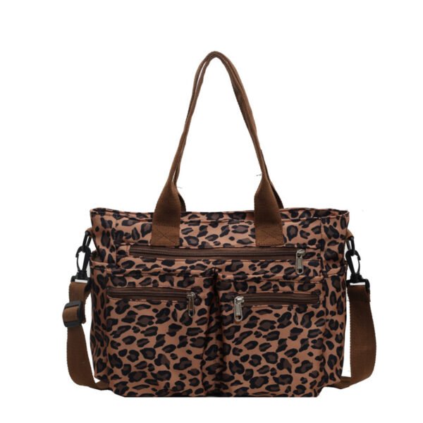 Large Capacity Leopard Print All-match Shoulder Messenger Bag - Image 5