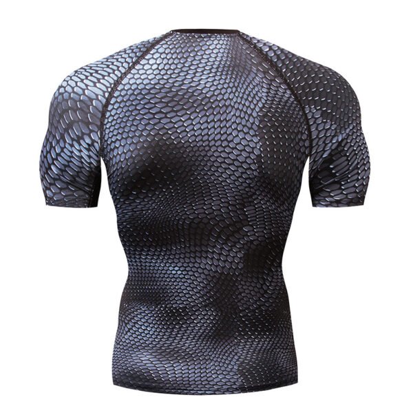 Tights Men's Sports Running Short Sleeve - Image 3