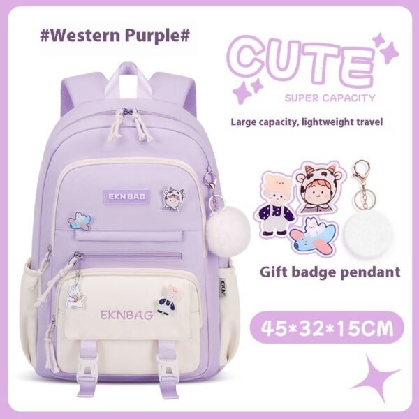 Student Children Schoolbag Girls Waterproof Backpack - Image 8