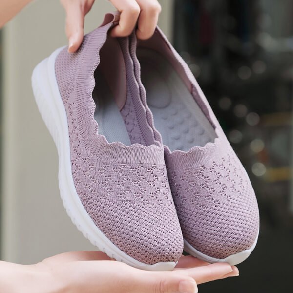Low-cut Flying Woven Fashion Plus Size Women's Shoes - Image 10