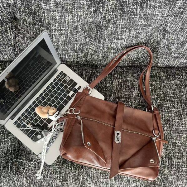 New Retro Large Capacity Casual Shoulder Bag - Image 4