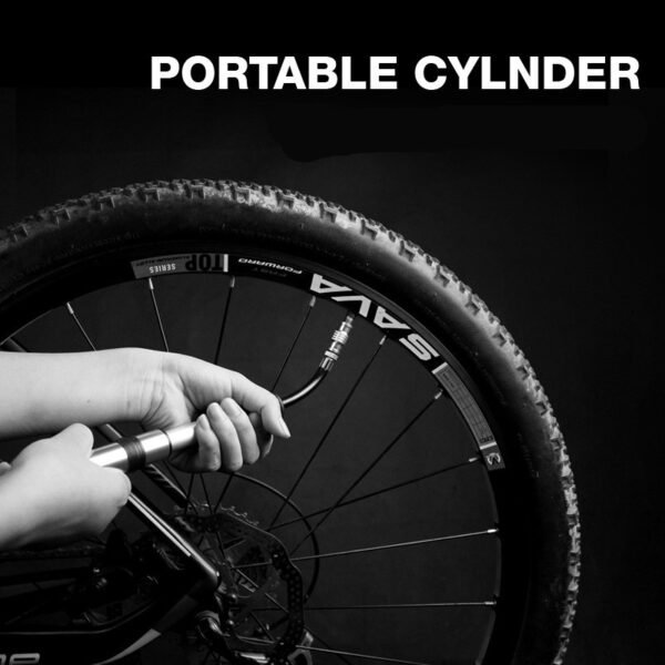 WILD MAN high pressure mountain road bike portable bicycle pump US law mouth universal mini basketball pump - Image 5
